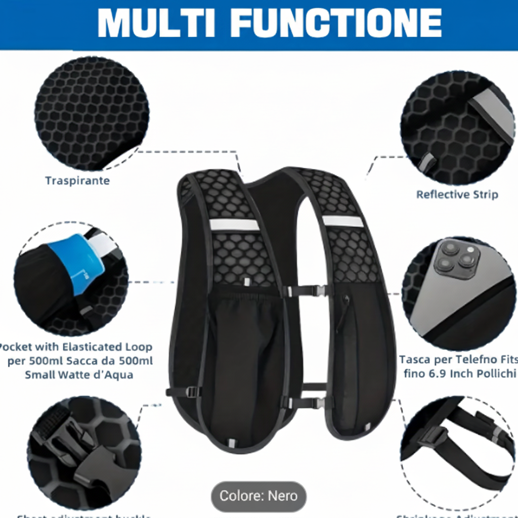 Gilet da Running e Ciclismo Ultraleggero